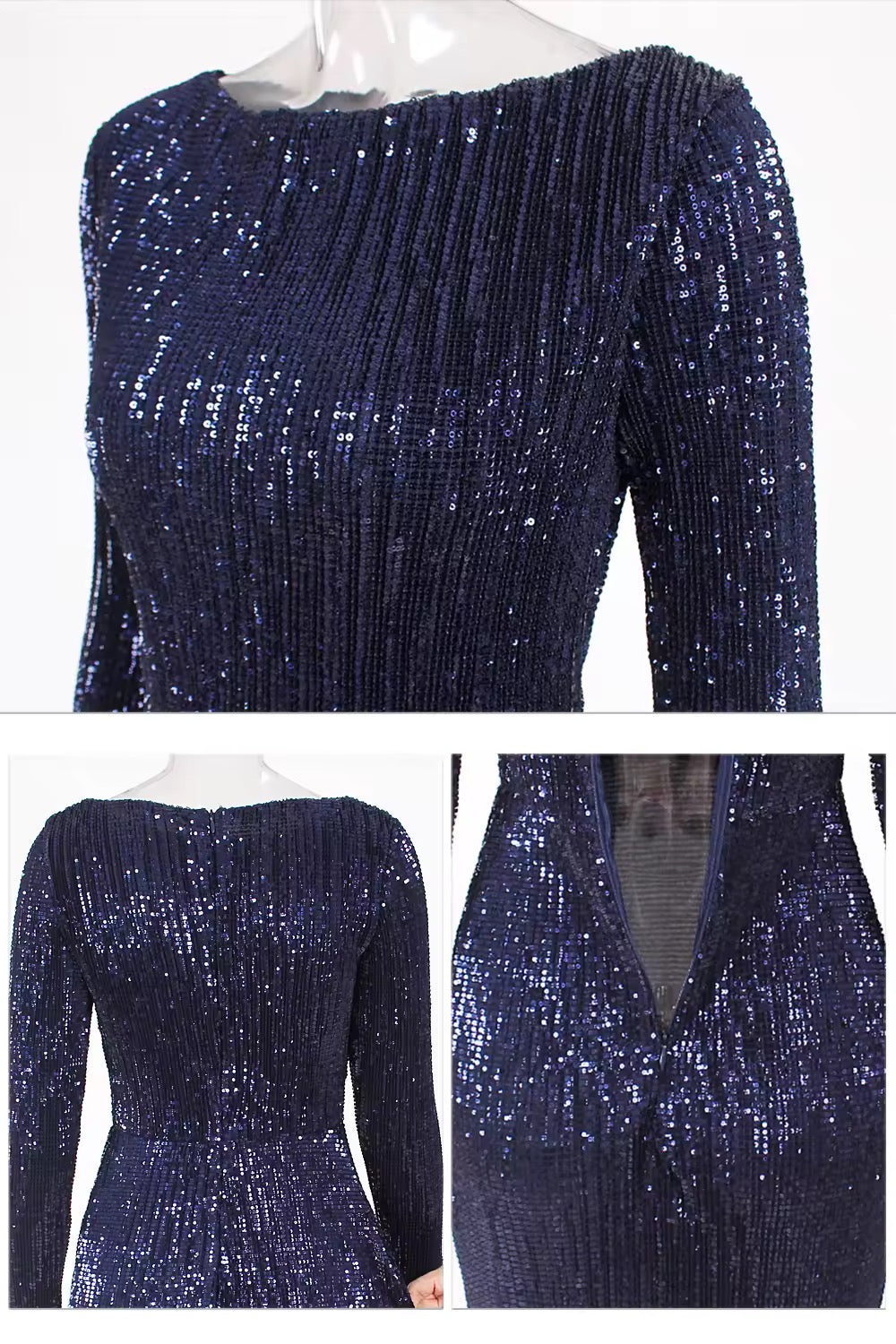 Romina gown- dark blue