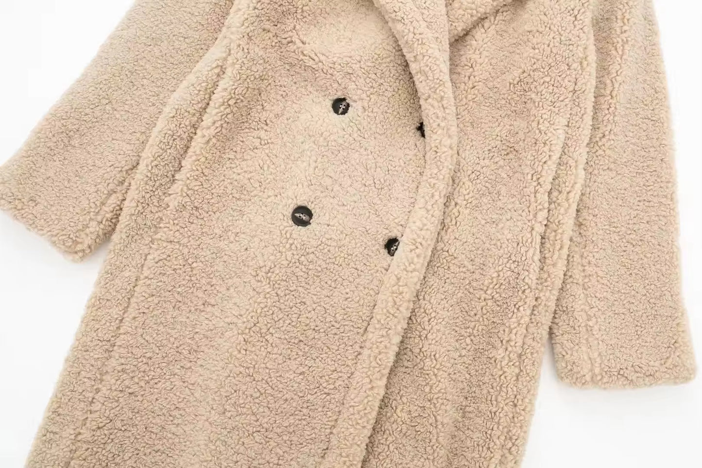 Clarissa teddy coat- beige