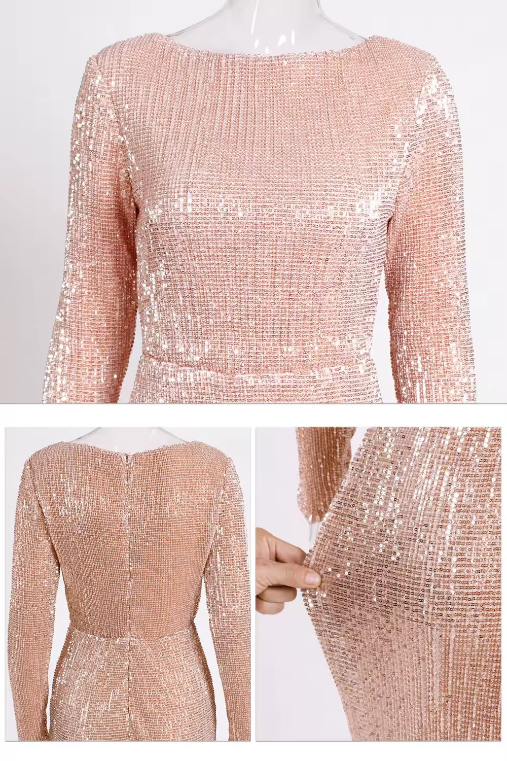 Romina gown- rose gold