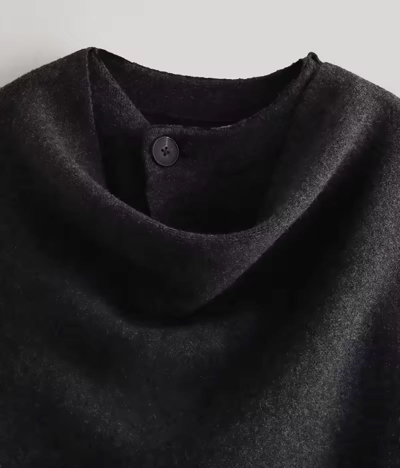 Anais cape- dark grey