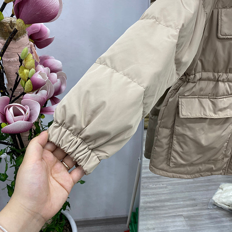 Laura down coat- dark beige