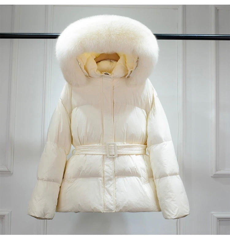 Mary down coat- white