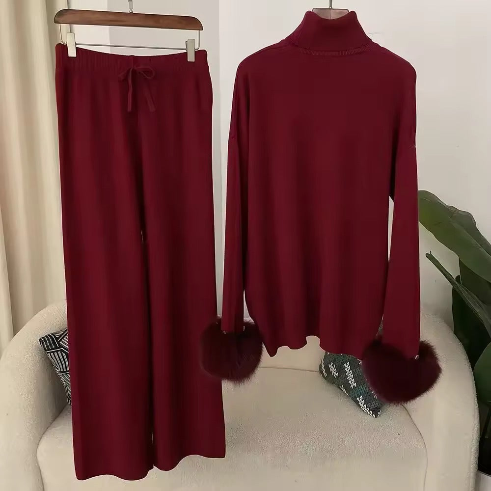 Patricia set- maroon