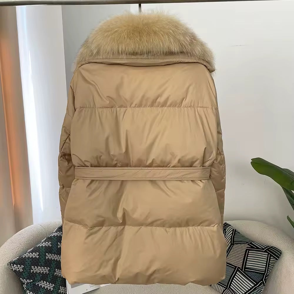 Farrah down jacket- dark beige
