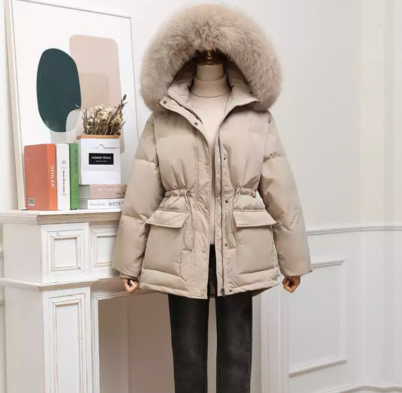 Dina down coat- beige