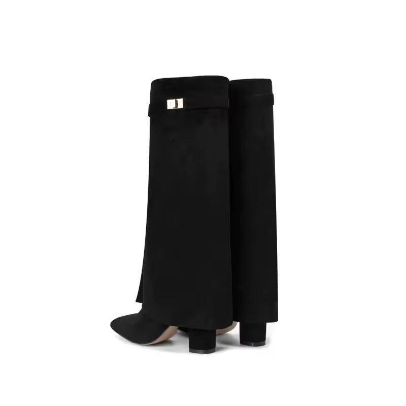 Macy boots- black suede