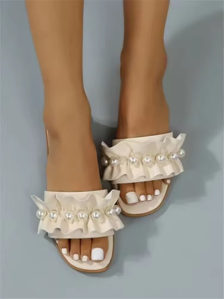 Adina slippers- light beige