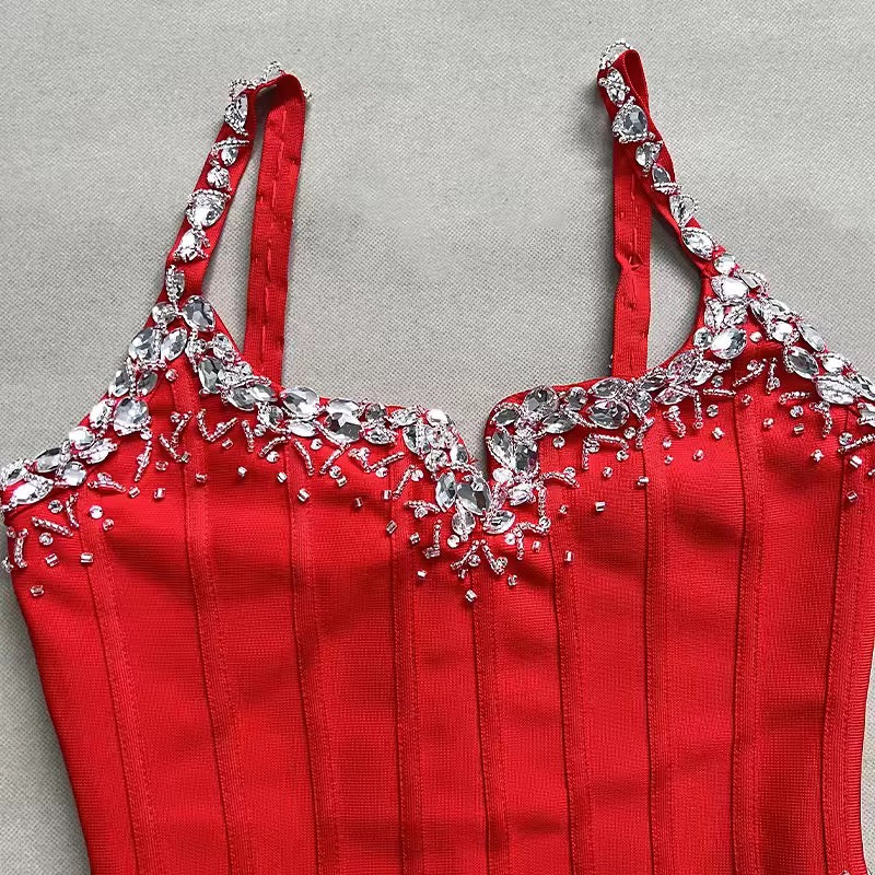 Milania dress- red