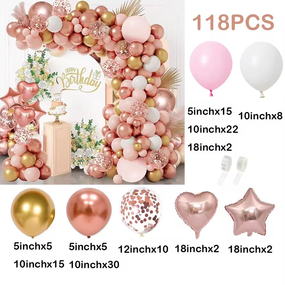 Balloon garland- peach