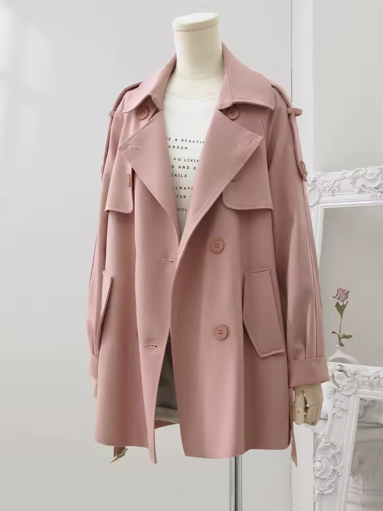 Lina coat- blush