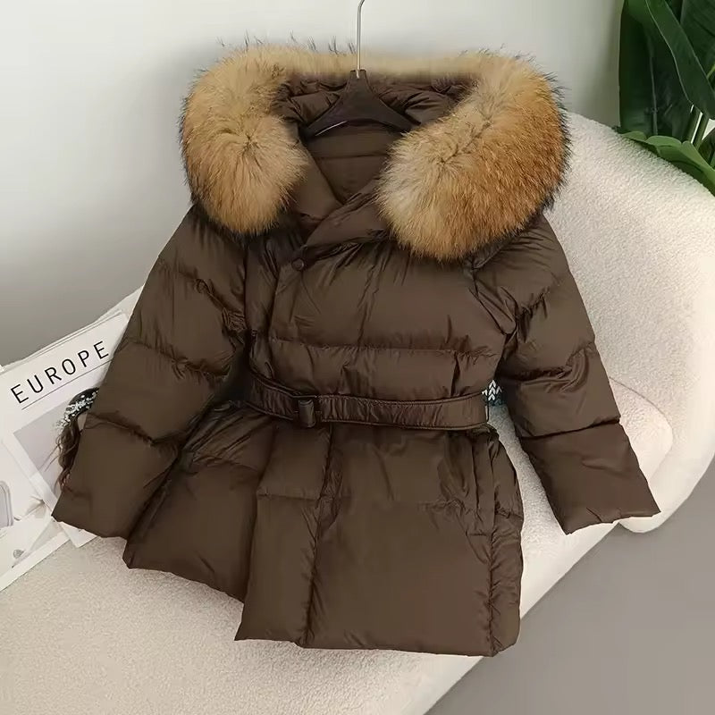 Isabel down coat- brown