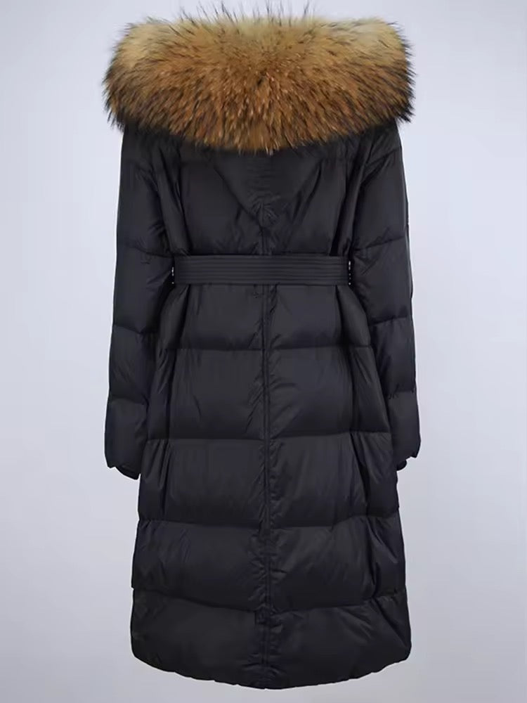 Marissa down coat- black/brown