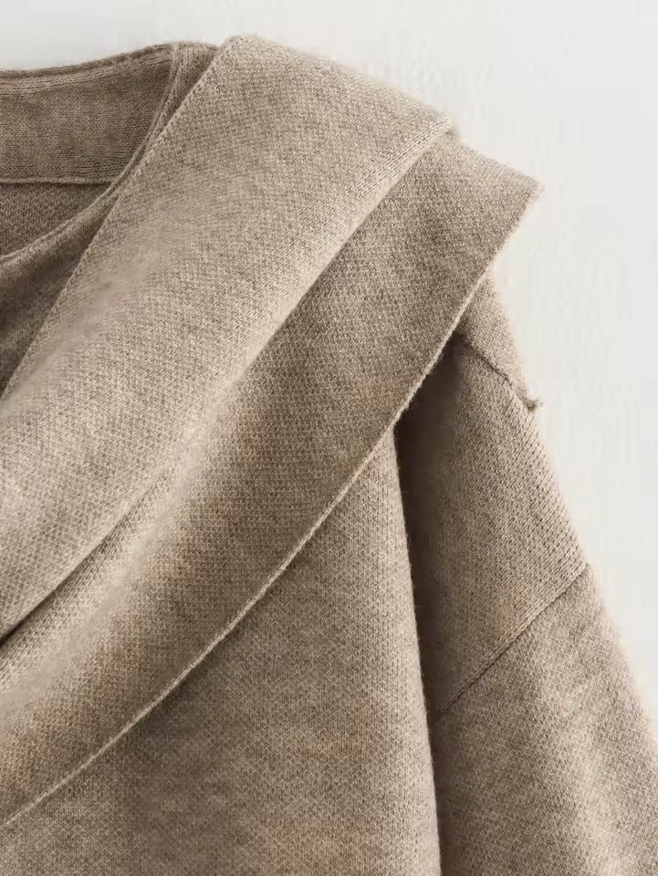 Anais cape- dark beige