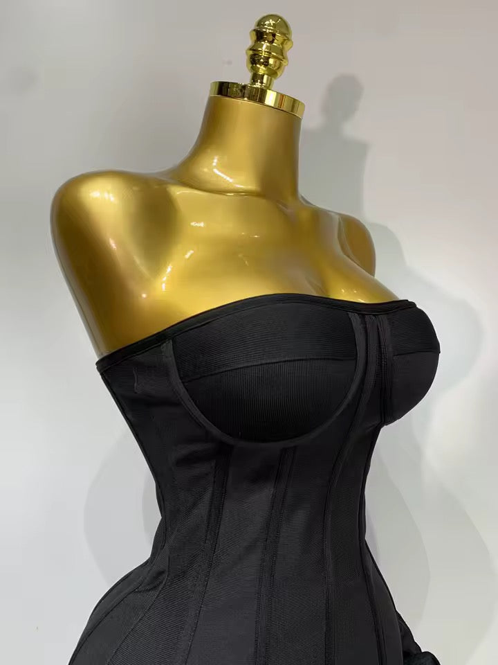 Deanna bandage dress- black