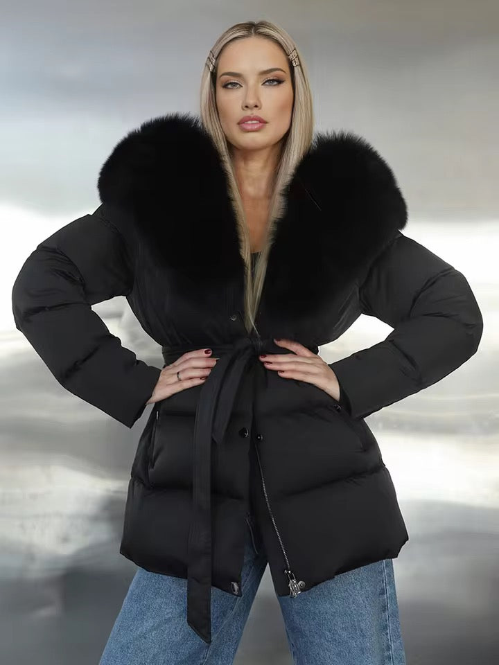 Donna down coat- black