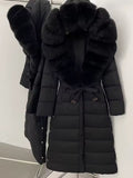 Ronia down coat- black