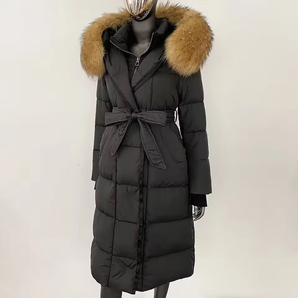 Valeria down coat- black/brown