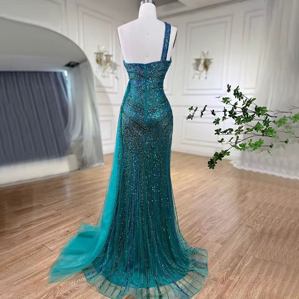 Betsy dress- blue/green