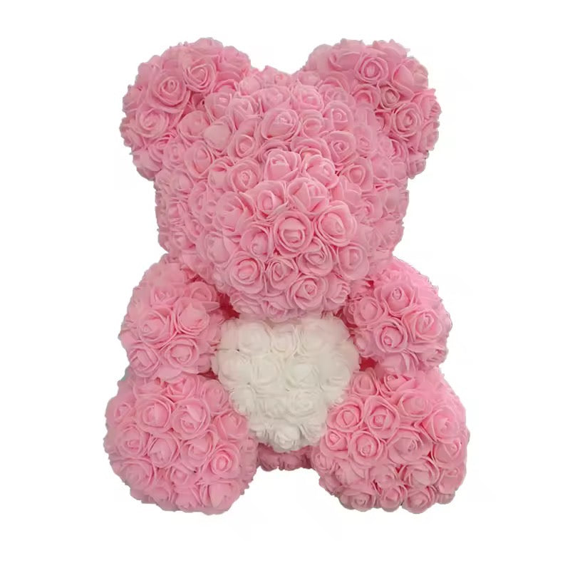 Rose teddy- pink/white