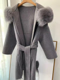 Noelia fur coat- grey