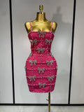 Morgan bandage dress- pink