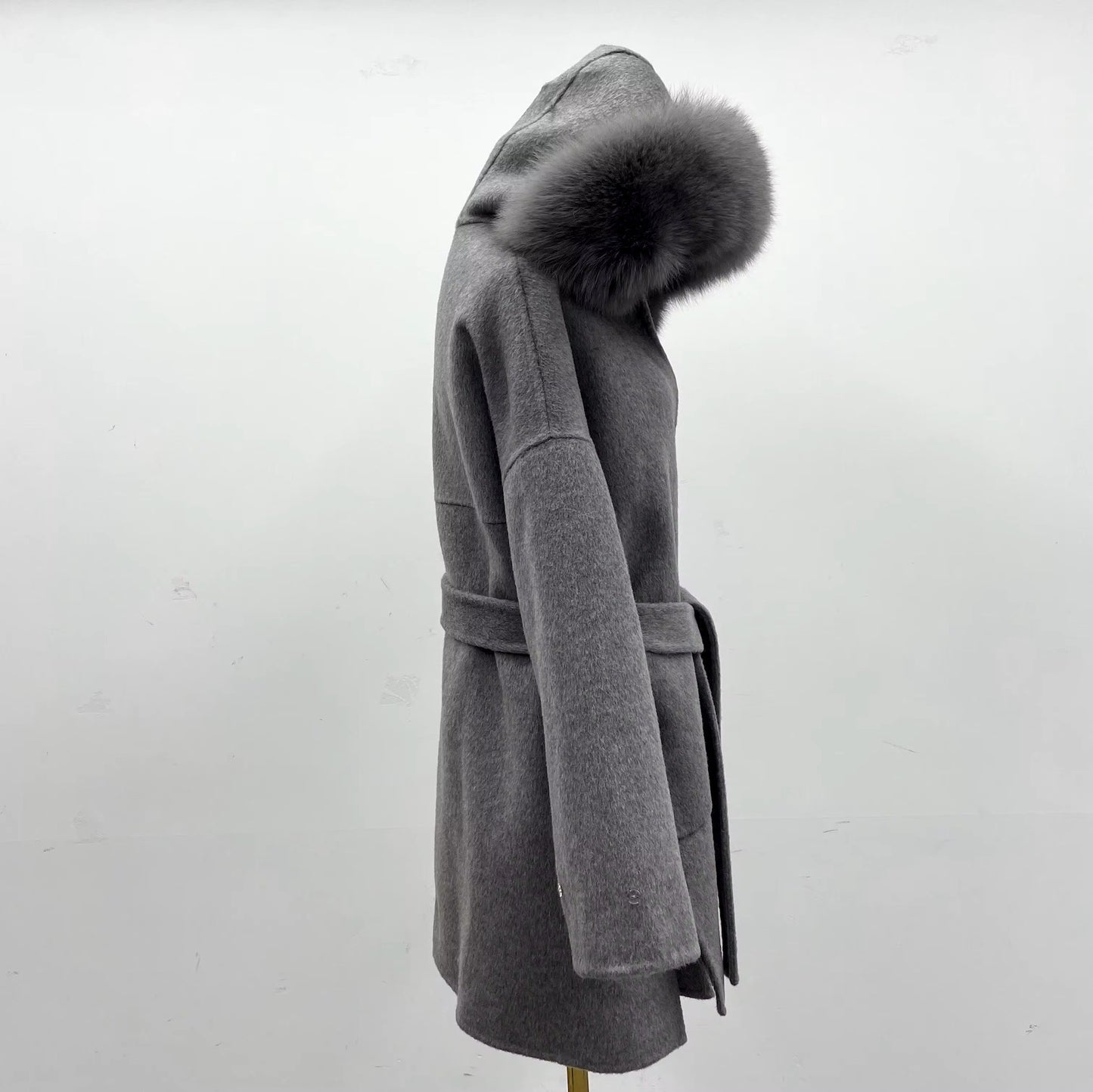 Noelia fur coat- grey