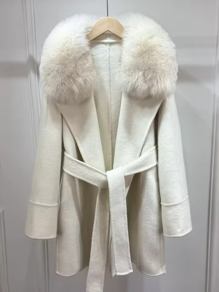 Vera fur coat- beige