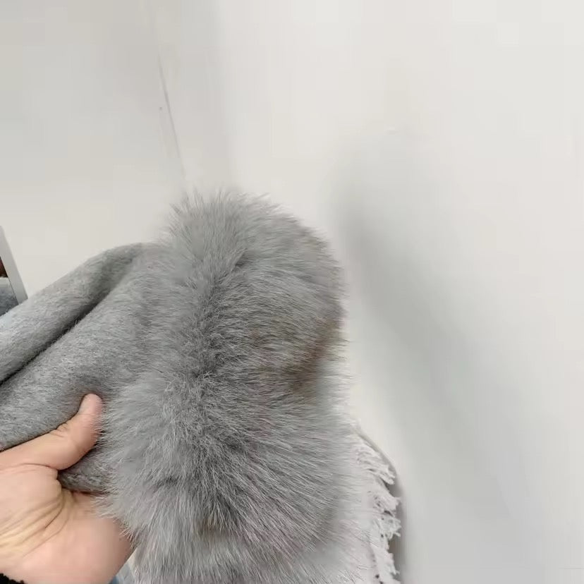 Betsy fur coat- grey