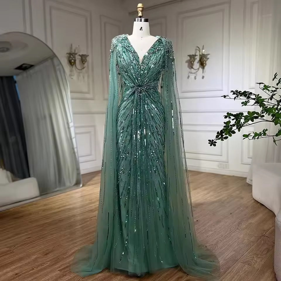 Amalia gown- turquoise