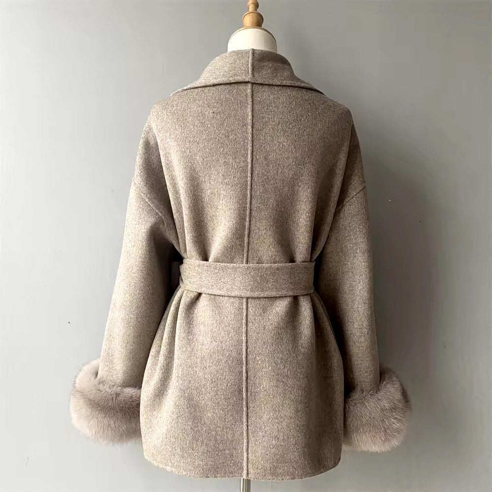 Betsy fur coat- deep beige