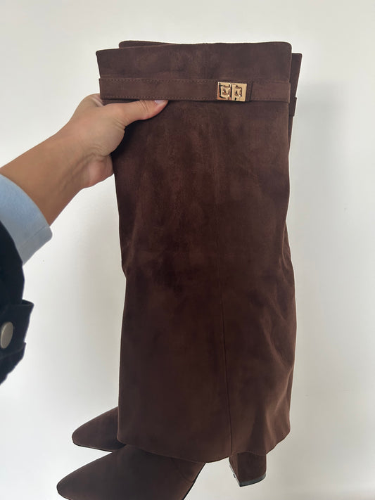 Macy boots- brown suede