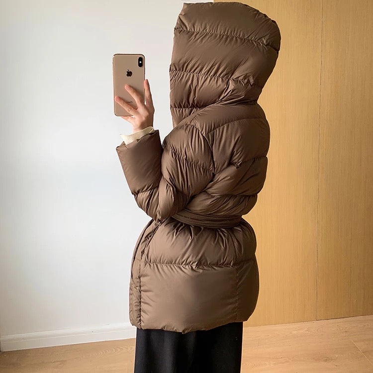 Amara down jacket- brown