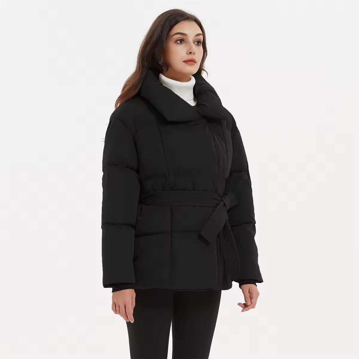 Lala puffer jacket- black
