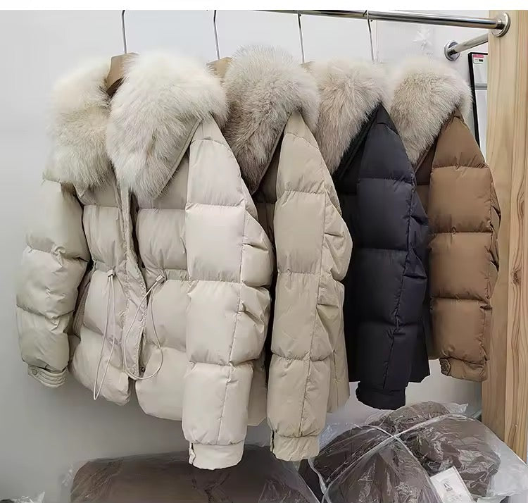 Amira down coat- light beige