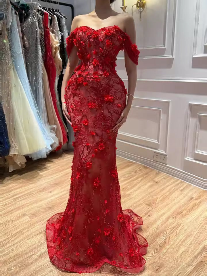 Vera gown- red