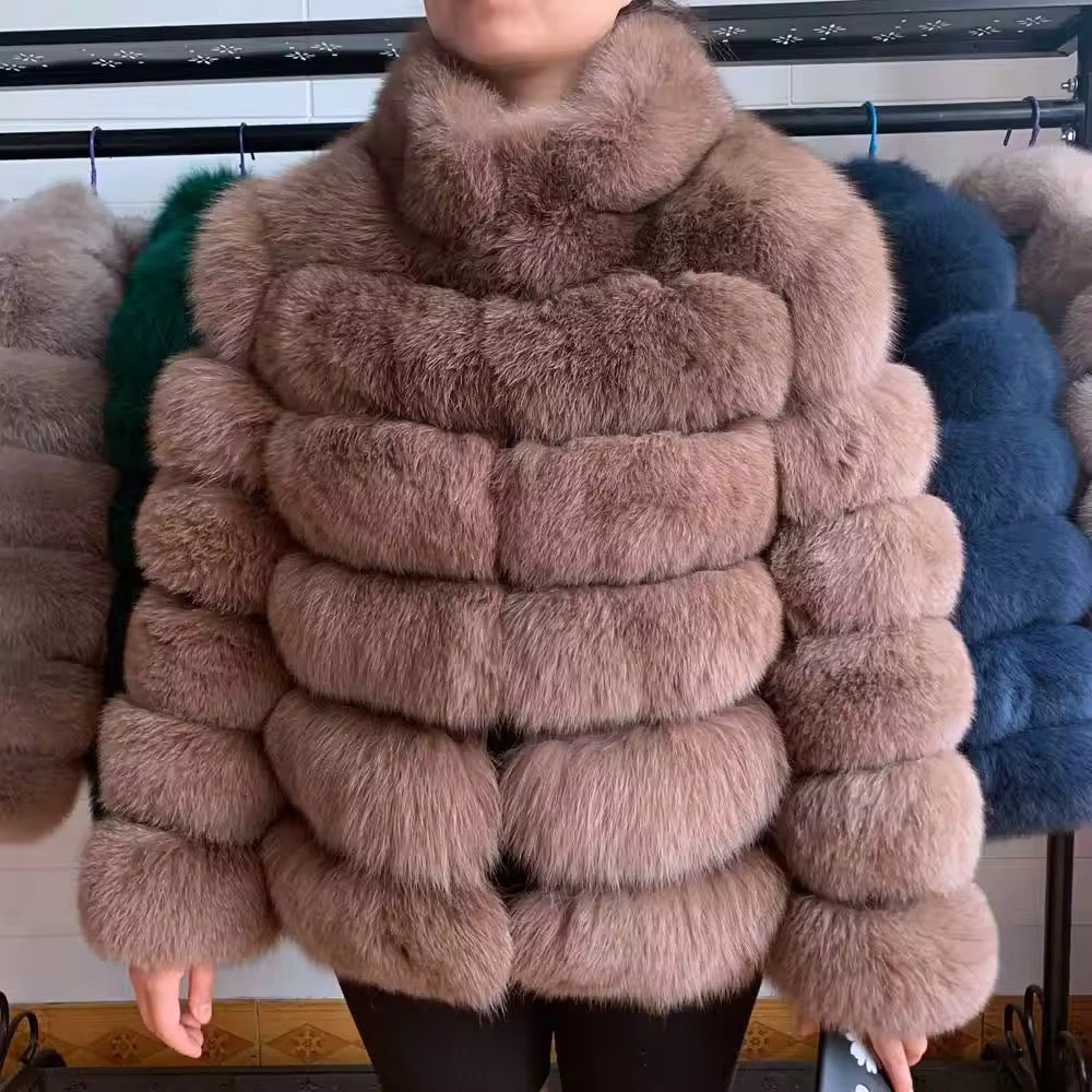 Linda fur jacket- light brown