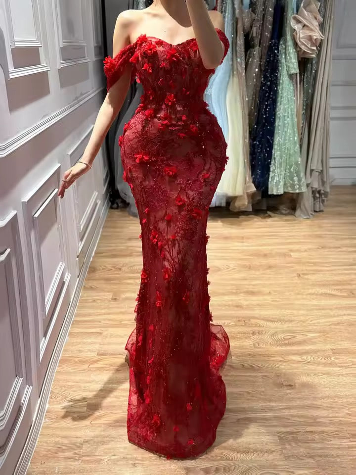 Vera gown- red