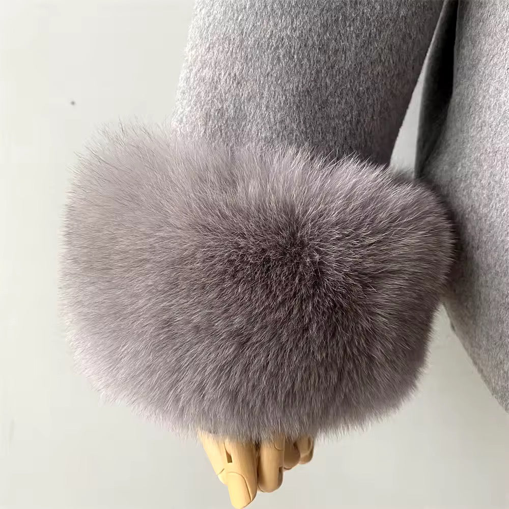 Betsy fur coat- grey