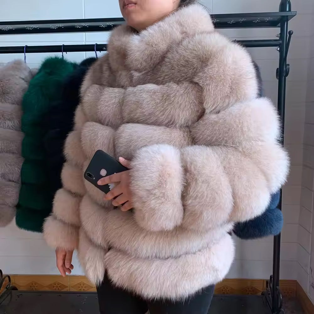 Linda fur jacket- light brown