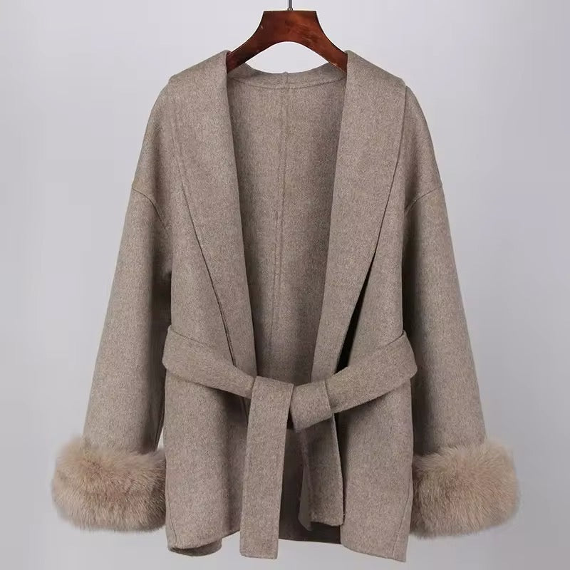 Betsy fur coat- deep beige