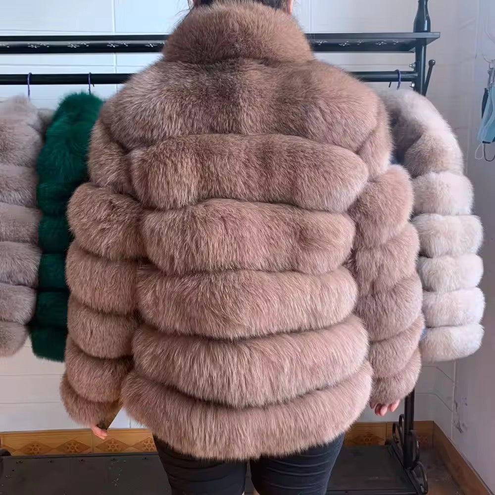 Linda fur jacket- light brown