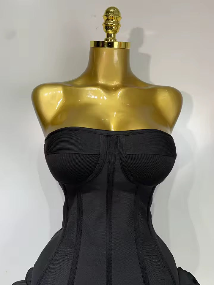 Deanna bandage dress- black