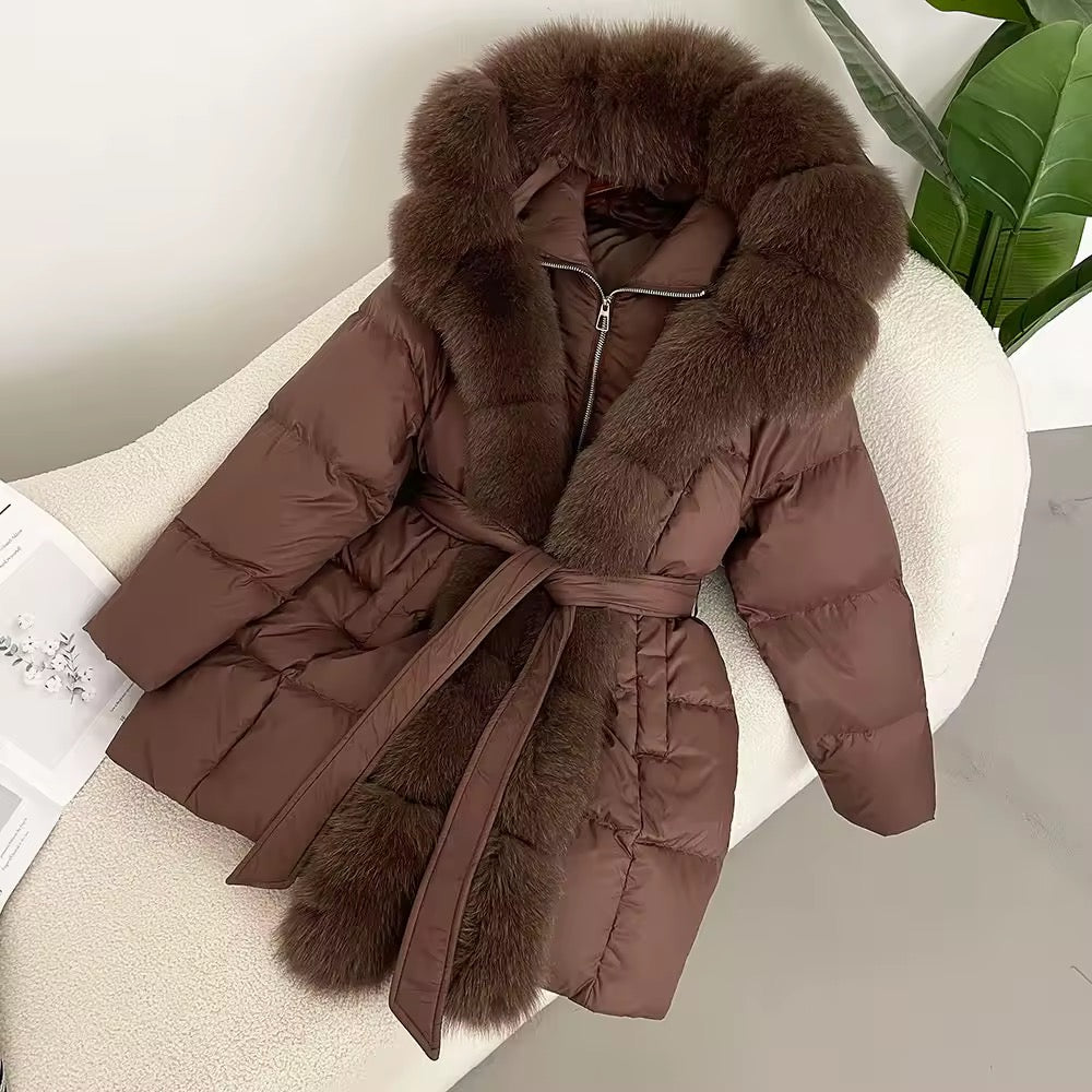 Allison down coat- mauve