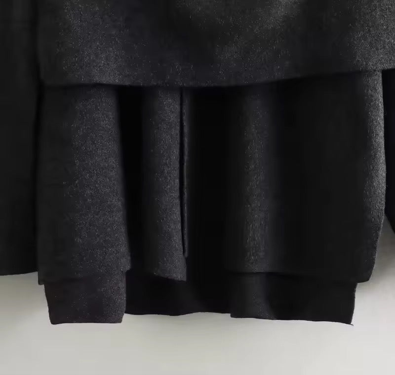 Anais cape- dark grey
