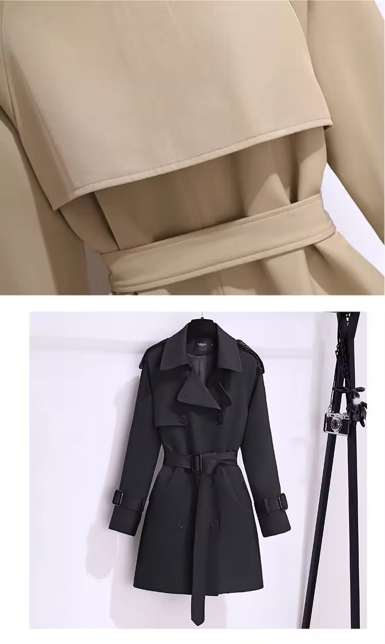 Jenny trench coat- black