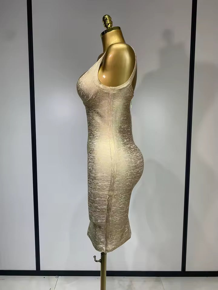 Sarah bandage dress- golden