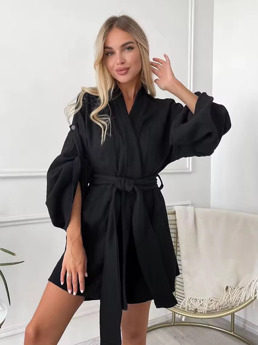 Stacey robe- black