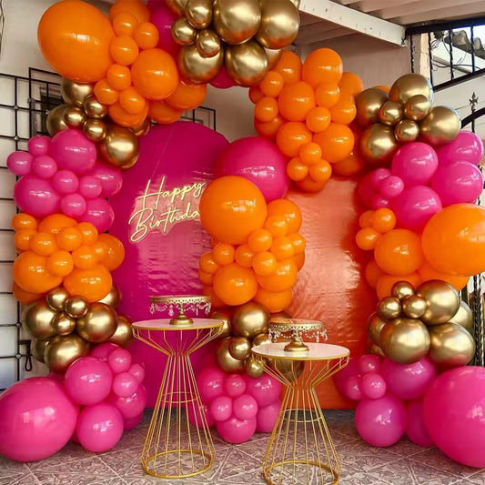 Balloon garland- spring fire