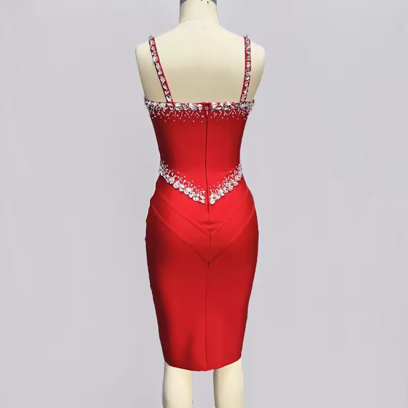Milania dress- red