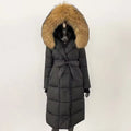 Valeria down coat- black/brown